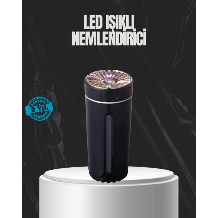 AsilTech USB Aromaterapi Difüzör Ultrasonik Hava Nemlendirici LED Gece Lambalı
