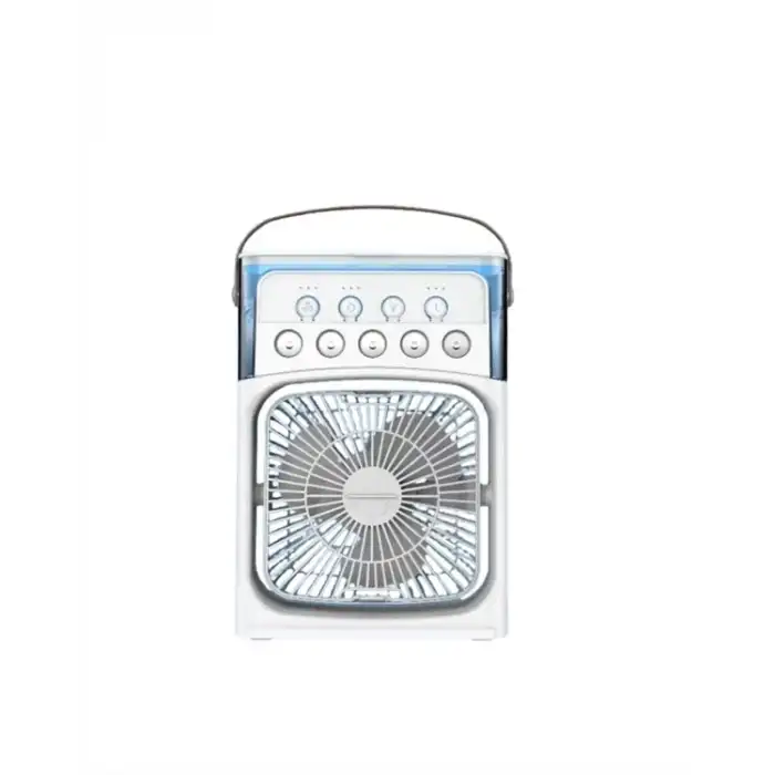 AsilTech USB Bağlantılı 3ü 1 Arada Nemlendirici Mini Klima Fan | 7 Renk Işıklı