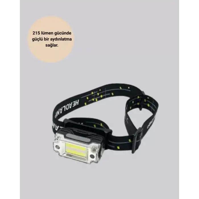AsilTech USB Şarjlı Mini LED KAFA Feneri 50m Odak 150m Geniş Aydınlatma Yeni Nesil