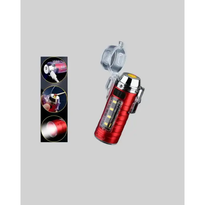 AsilTech USB Şarjlı Suya Dayanıklı Elektrikli Çakmak