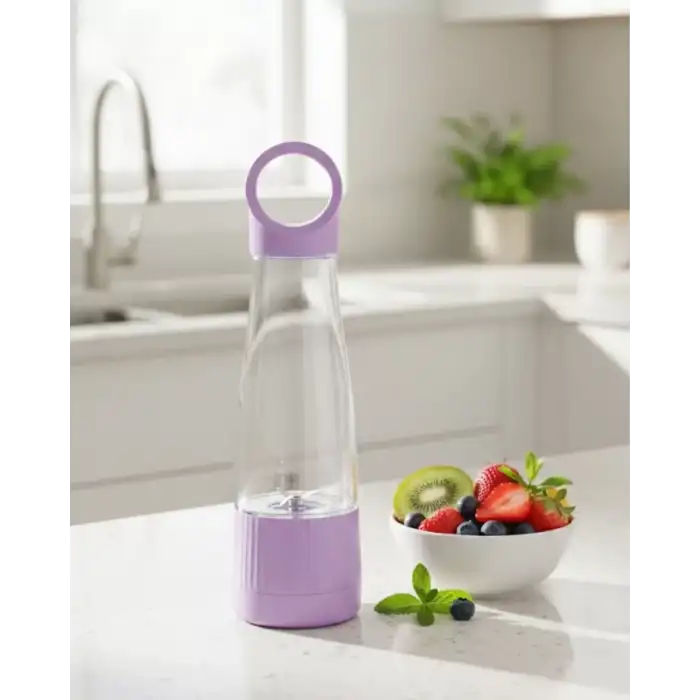 AsilTech USB Şarjlı Taşınabilir Smoothie Blender 400 ml