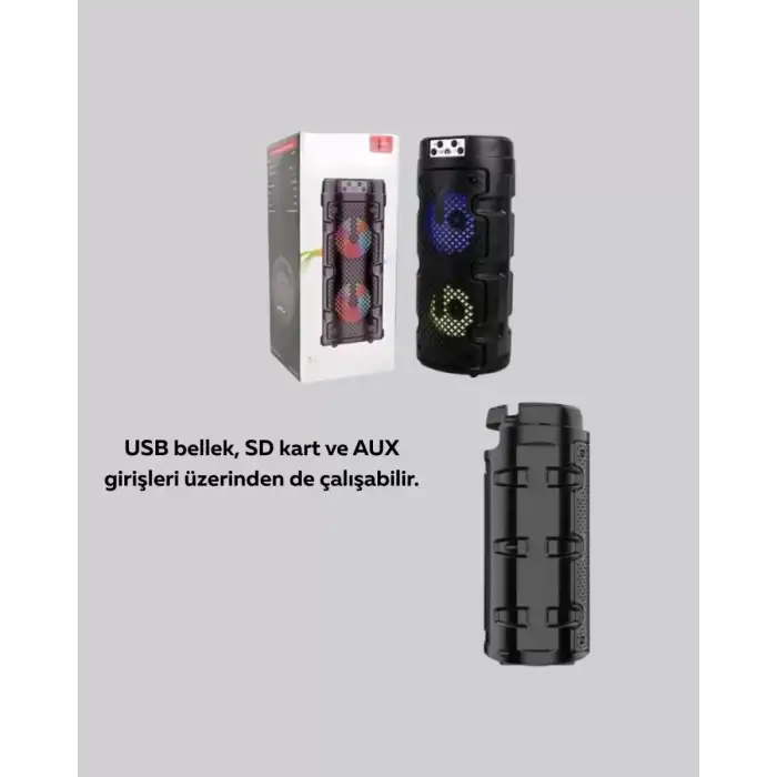 AsilTech USB, SD Kart ve AUX Girişli Taşınabilir Hoparlör