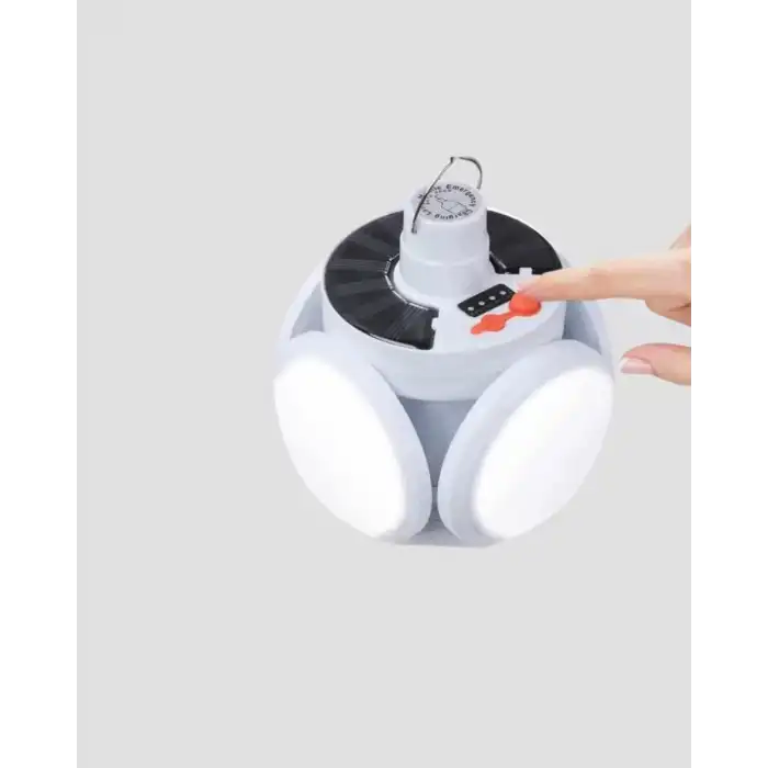 AsilTech USB ve Solar Şarjlı Katlanabilir 5 Taraflı LED Lamba