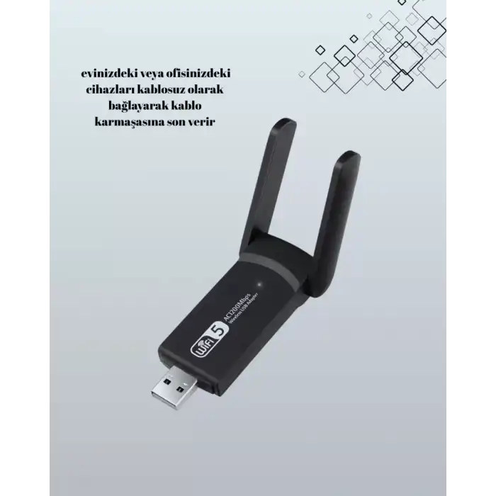 AsilTech USB WiFi Adaptör – 1200 Mbps Hız
