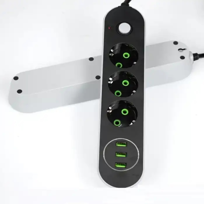 AsilTech USB Yuvalı Üçlü Priz