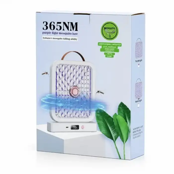 AsilTech UV Işıklı Sinek Kovucu - Şarjlı ve Elektrik Çarpmalı - Dijital Ekranlı