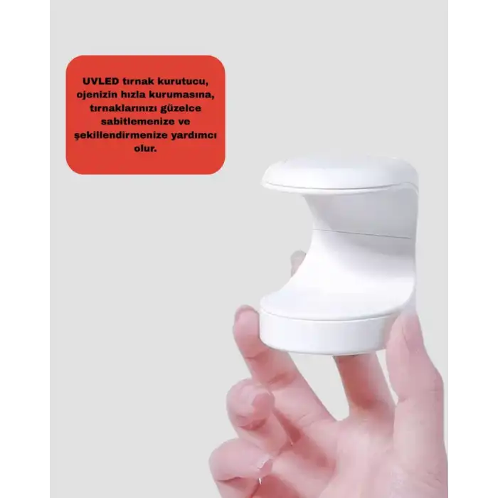AsilTech UV ve LED Jel Kurutmaya Uygun – Çift Dalga Boylu Mini Kurutucu Yeni Nesil
