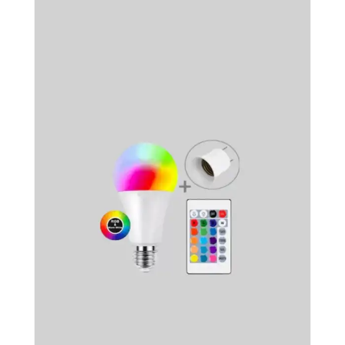 AsilTech Uzaktan Kumandalı Akıllı LED Ampul, Enerji Tasarruflu
