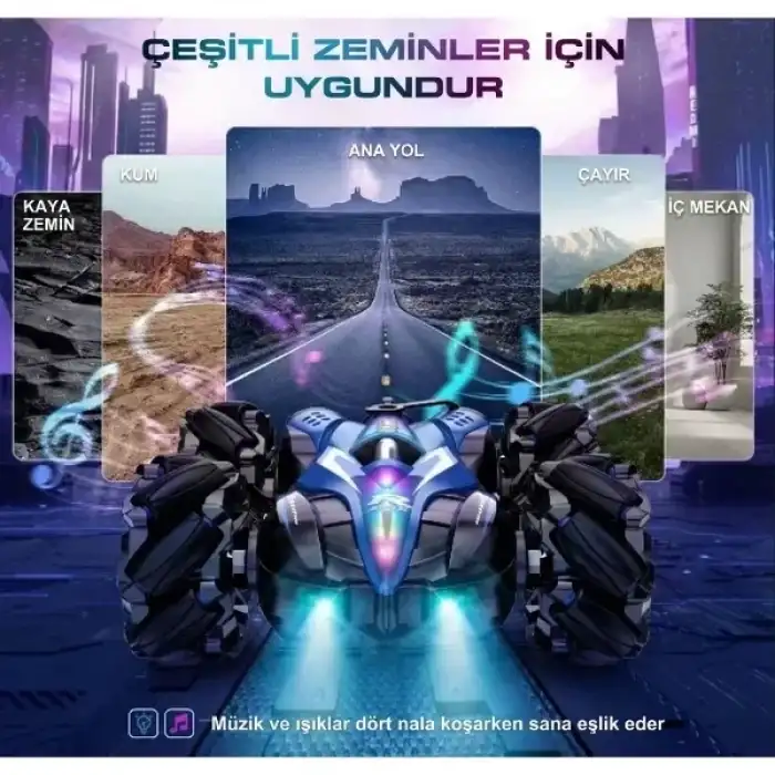 AsilTech Uzaktan Kumandalı Akrobat Araba