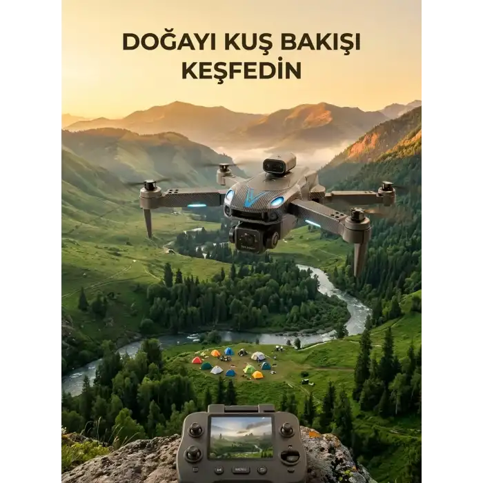 AsilTech Uzaktan Kumandalı Çift Kameralı Hobi ve Fotoğraf Droneu