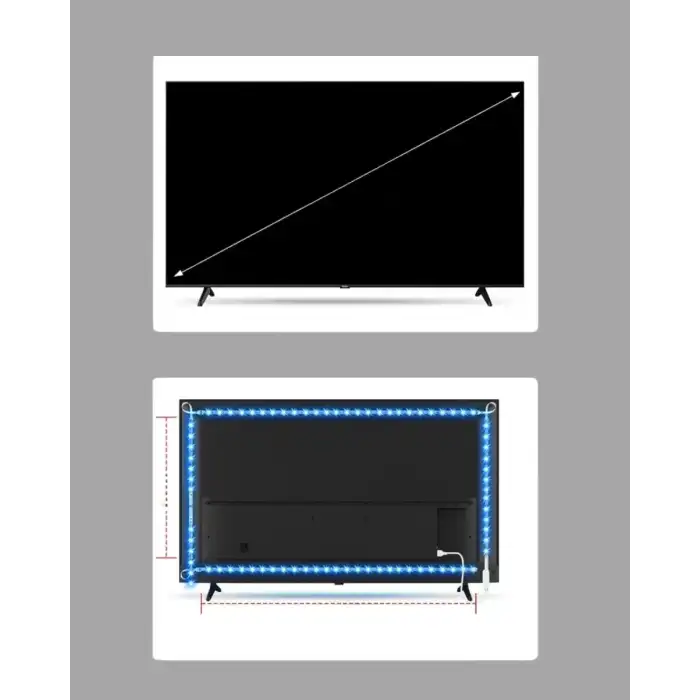 AsilTech Uzaktan Kumandalı LED TV Arka Işık Şeridi