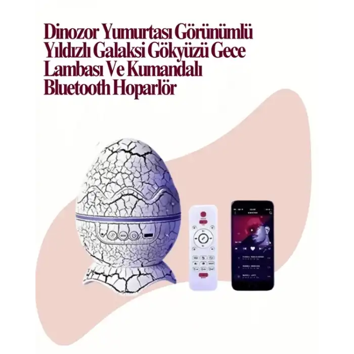 AsilTech Uzaktan Kumandalı, USB Girişli, Döner Projektör Lamba