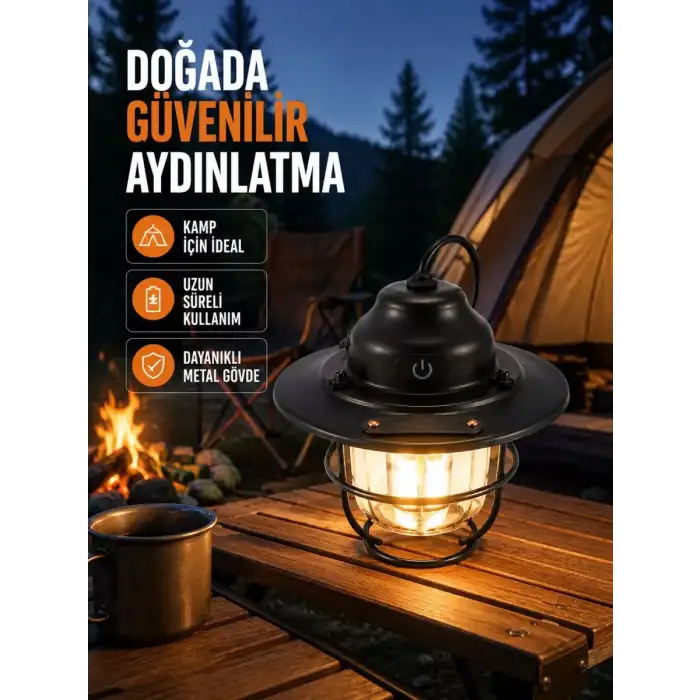 AsilTech Uzun Ömürlü Bataryalı Outdoor LED Gece Lambası