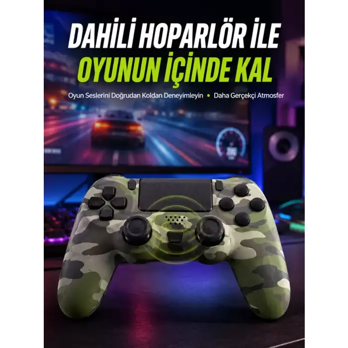 AsilTech Uzun Pil Ömürlü Oyun Kolu – USB ile Hızlı Şarj Desteği