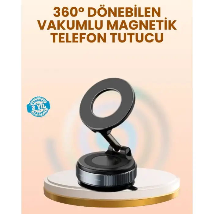 AsilTech Vakumlu Manyetik Araç Telefon Tutucu Güçlü Tutuş