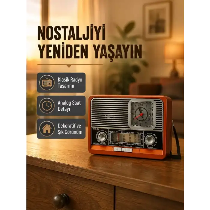 AsilTech Vintage Radyo – Nostaljik Tasarım ve Modern Teknoloji Bir Arada