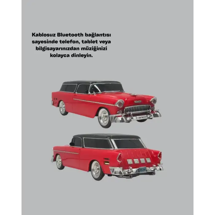 AsilTech Vintage Tasarımlı LED Işıklı Bluetooth Hoparlör 10W