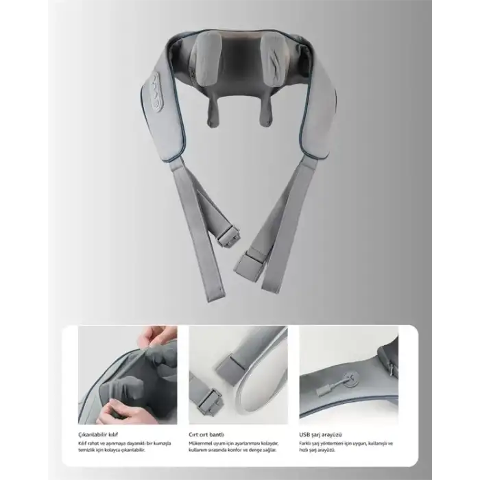 AsilTech VNB-01 U Tipi Ergonomik Boyun Masaj Cihazı