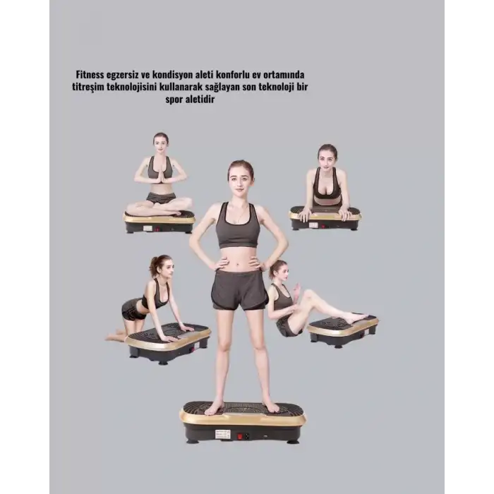 AsilTech Vücut Şekillendirmeye Yardımcı Titreşimli Spor Platformu