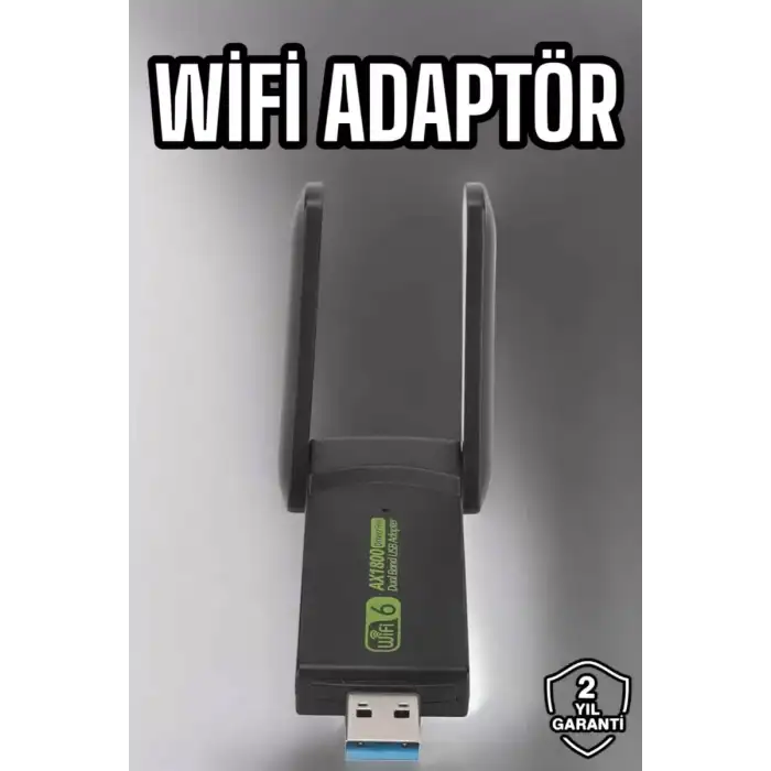 AsilTech Wifi Adaptör Çift Bantlı Kablosuz Wifi Adaptörü