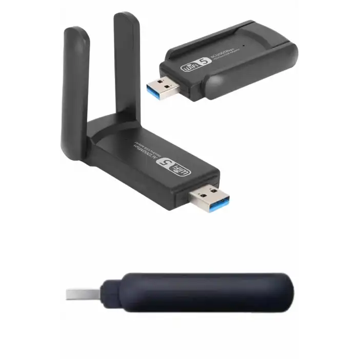 AsilTech Wifi Alıcı Dual Band Usb 3.0 Adaptör Kablosuz Windows 7/8/10/11
