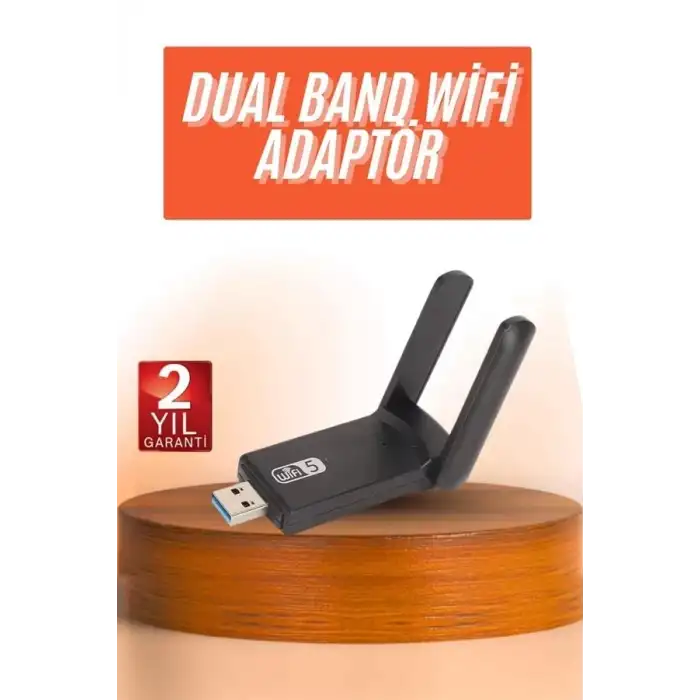AsilTech Wifi Alıcı Dual Band Usb 3.0 Adaptör Kablosuz Windows 7/8/10/11
