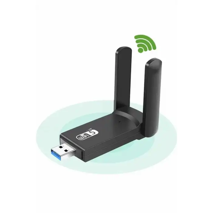 AsilTech Wifi Alıcı Dual Band Usb 3.0 Adaptör Kablosuz Windows 7/8/10/11