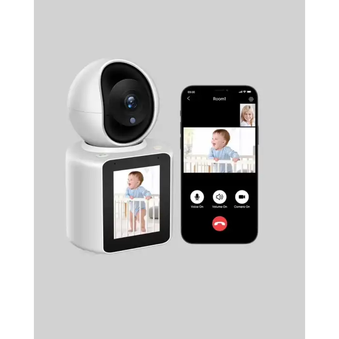 AsilTech WiFi İç Mekan Kamera 2K Gece Görüşlü Çift Yönlü Görüntü Konuşma Destekli