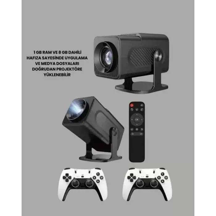 AsilTech WiFi6 ve Bluetooth 5.4 Destekli LED Projektör - HCS350pro