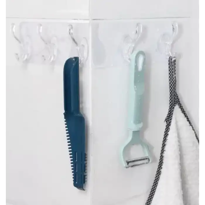 AsilTech Yapışkanlı 5 Kancalı Askı