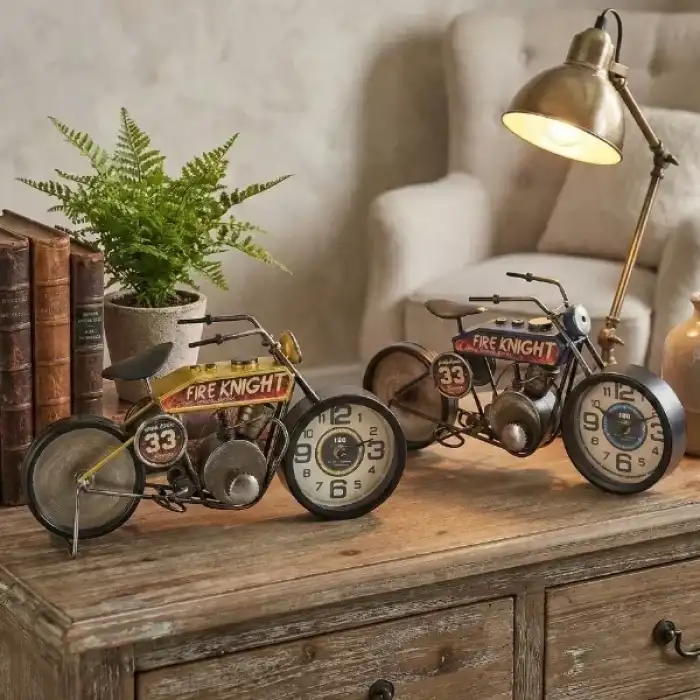 AsilTech Yarış Motoru Tasarımlı Masaüstü Saat