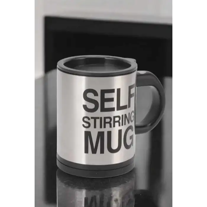 AsilTech Yazılı Mug Kupa Karıştırıcı Özelliği Ve Paslanmaz Çelik