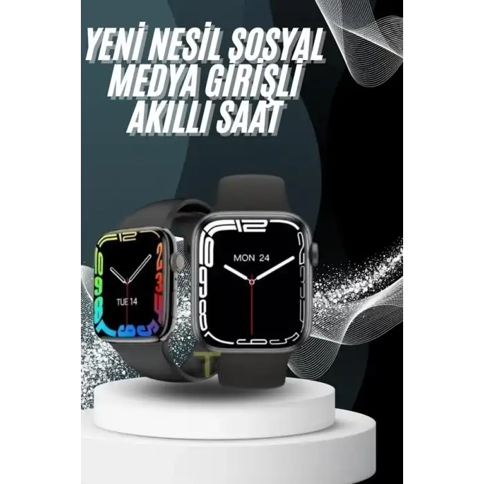 AsilTech Yeni Model Akıllı Saat Dokunmatik Ekran Unisex Amoled Ekran 44 mm
