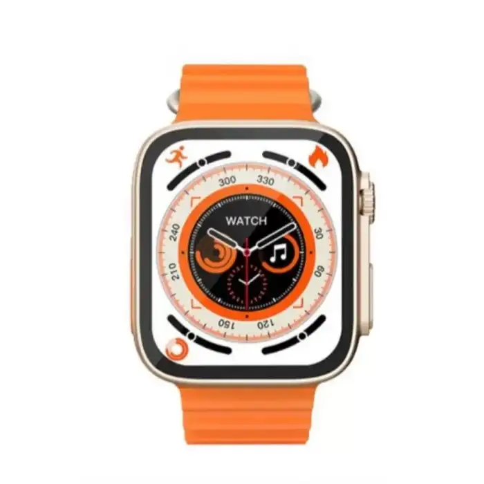 AsilTech Yeni Model Akıllı Saat Ultra Smart Watch Gümüş Kasa 45mm Titreşim