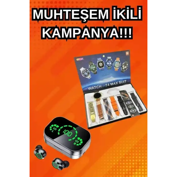 AsilTech Yeni Model Akıllı Saat ve Ucuz Kaliteli Bluetooth Kulaklık Amoled Ekran Aynalı