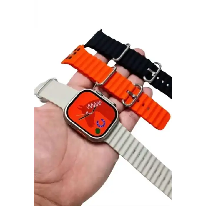 AsilTech Yeni Nesil 3 Kordonlu Kol Saati 49 MM Amoled Ekran Akıllı Saat