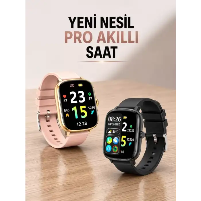 AsilTech Yeni Nesil Akıllı Saat Arama Bildirimleri, Uyku & Kalp Atış Takibi