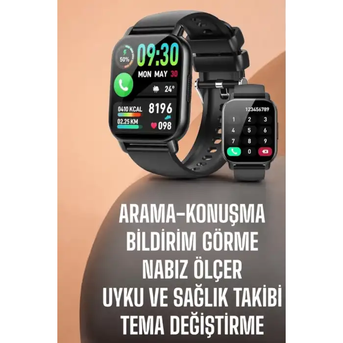 AsilTech Yeni Nesil Akıllı Saat Arama Bildirimleri, Uyku & Kalp Atış Takibi