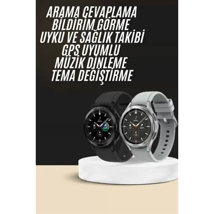 AsilTech Yeni Nesil Akıllı Saat Çağrı Cevaplayabilen Plastik 47 Mm Uyumlu Kordon