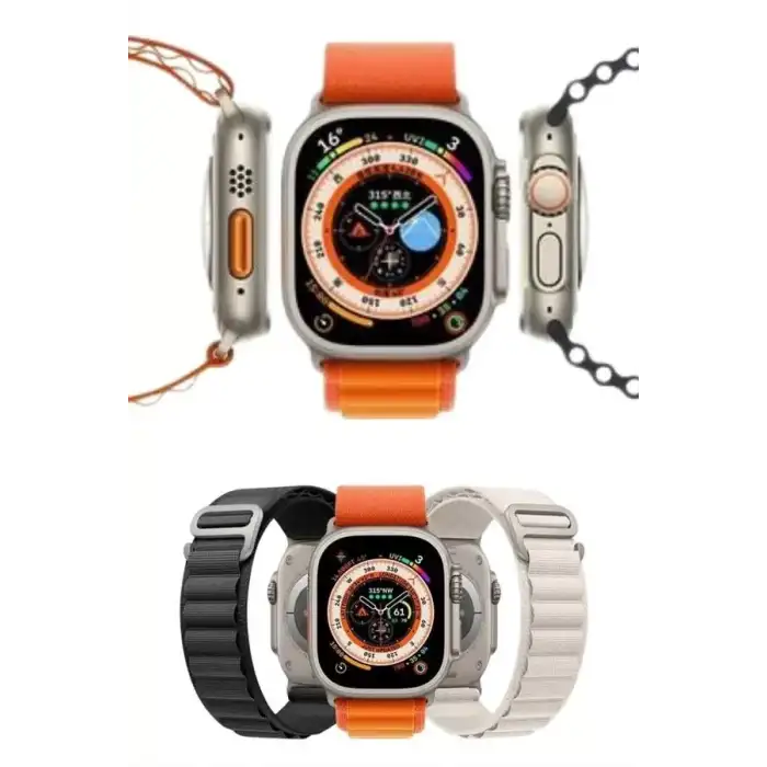 AsilTech Yeni Nesil Akıllı Saat Çok Yönlü Titreşimli 49 MM Android ve İOS Uyumlu
