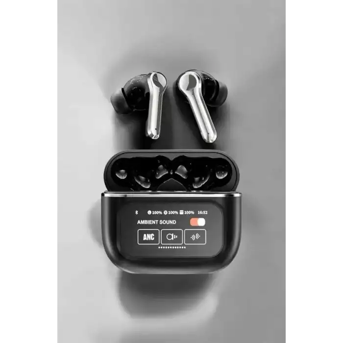 AsilTech Yeni Nesil Bluetooth Kulaklık Ekranlı Yüksek Ses Kaliteli Uzun Şarj Süreli
