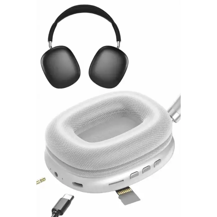 AsilTech Yeni Nesil Bluetooth Kulaklık Kulak Üstü ANC Özelliği Yüksek Ses Kaliteli