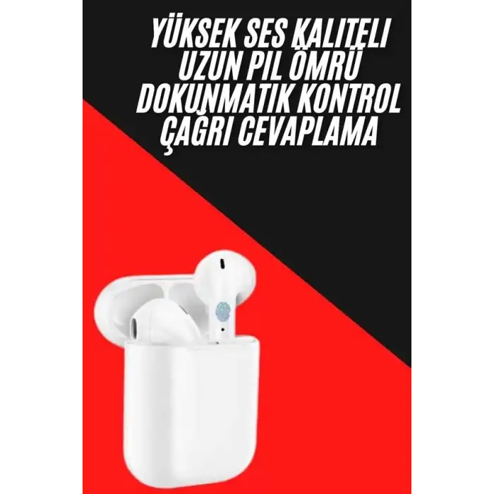 AsilTech Yeni Nesil Çift Mikrofonlu Dokunmatik Kablosuz Bluetooth Kulaklık