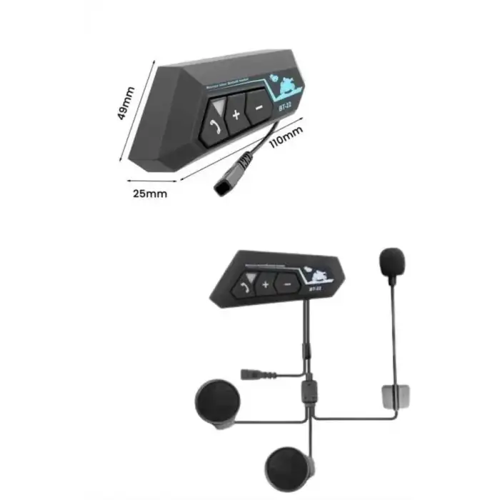 AsilTech Yeni Nesil Dinleme Ve Konuşma Özellikli Intercom Kask Kulaklığı 5.0 Bluetooth