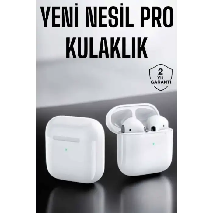 AsilTech Yeni Nesil Pro Bluetooth Kulaklık Uzun Pil Ömrü Beyaz