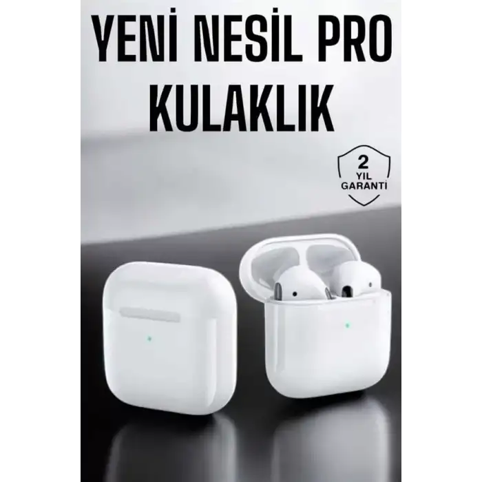 AsilTech Yeni Nesil Pro Bluetooth Kulaklık Uzun Pil Ömrü Beyaz