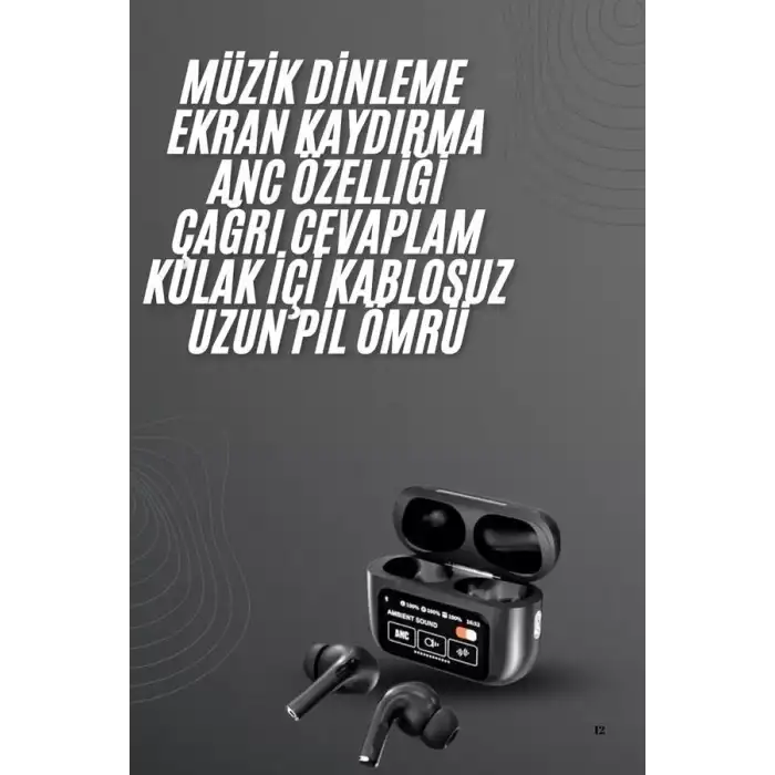 AsilTech Yeni Nesil Pro Ekranlı Bluetooth Kulaklık 5.0 Bluetooth