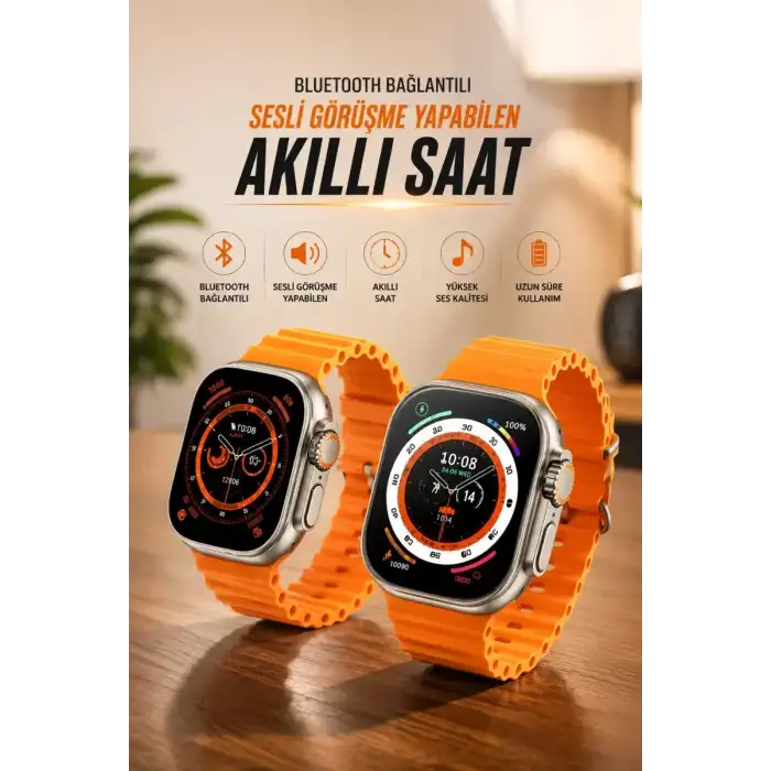 AsilTech Yeni Nesil Ultra Akıllı Saat Adımsayar Uyku Takibi Nabız Sensörü