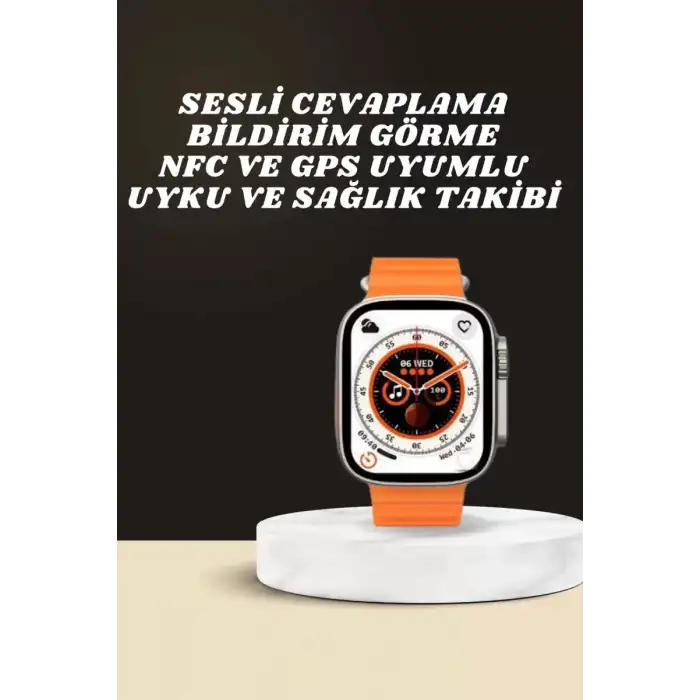 AsilTech Yeni Nesil Ultra Akıllı Saat Adımsayar Uyku Takibi Nabız Sensörü