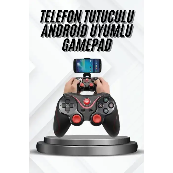 AsilTech Yeni Nesil X3 Gamepad Android Uyumlu Telefon Tutucu Özellikli Joystick